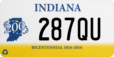 IN license plate 287QU