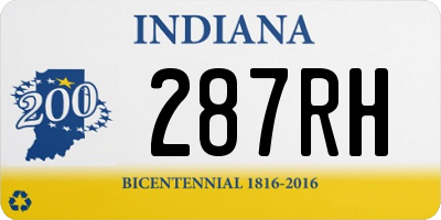 IN license plate 287RH