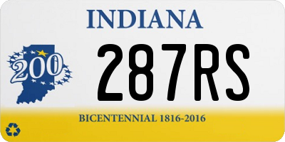 IN license plate 287RS