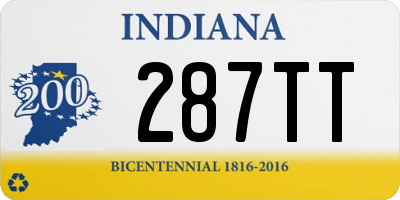 IN license plate 287TT