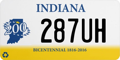 IN license plate 287UH