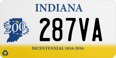 IN license plate 287VA