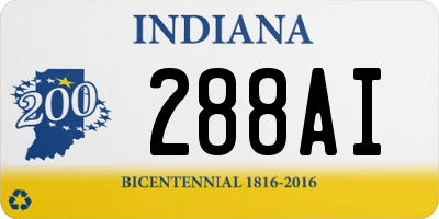 IN license plate 288AI