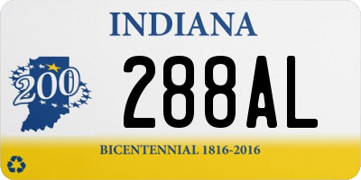 IN license plate 288AL