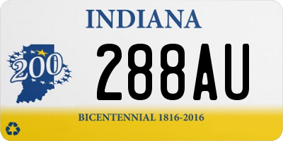 IN license plate 288AU