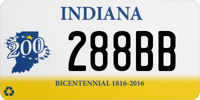 IN license plate 288BB