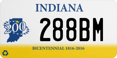 IN license plate 288BM