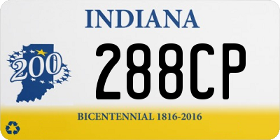 IN license plate 288CP