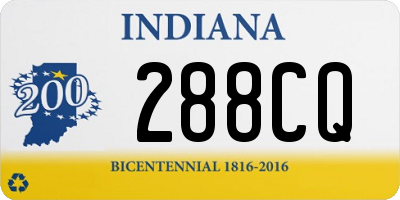 IN license plate 288CQ