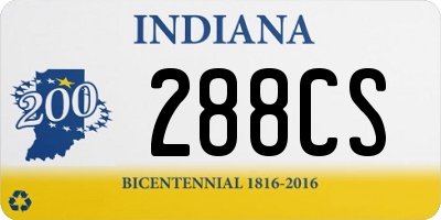 IN license plate 288CS