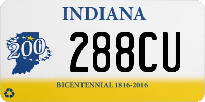 IN license plate 288CU