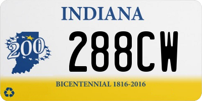 IN license plate 288CW