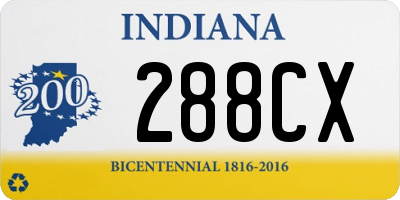 IN license plate 288CX