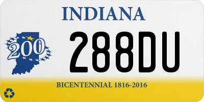 IN license plate 288DU