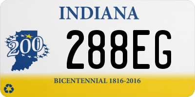 IN license plate 288EG