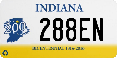 IN license plate 288EN