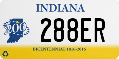 IN license plate 288ER