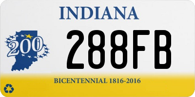 IN license plate 288FB