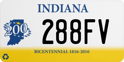 IN license plate 288FV