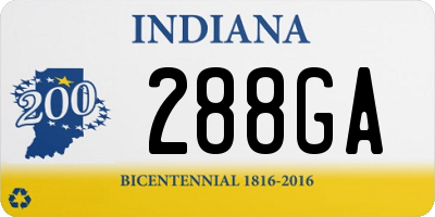 IN license plate 288GA