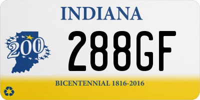 IN license plate 288GF