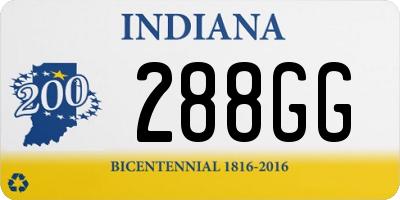 IN license plate 288GG