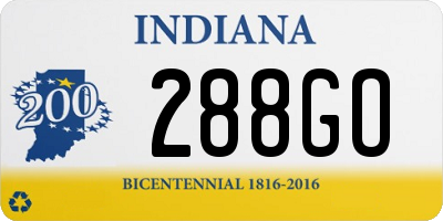 IN license plate 288GO