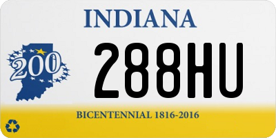 IN license plate 288HU