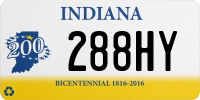 IN license plate 288HY