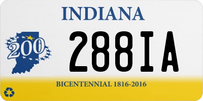 IN license plate 288IA