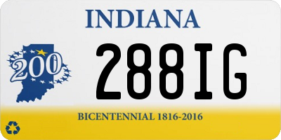 IN license plate 288IG