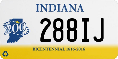 IN license plate 288IJ