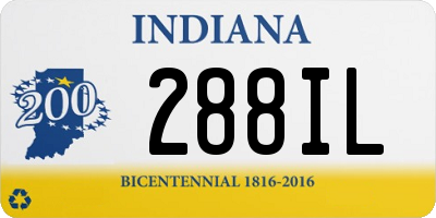 IN license plate 288IL