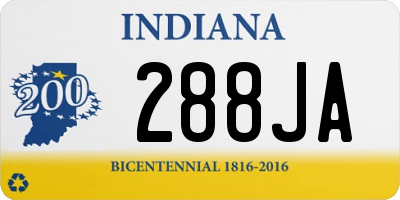 IN license plate 288JA