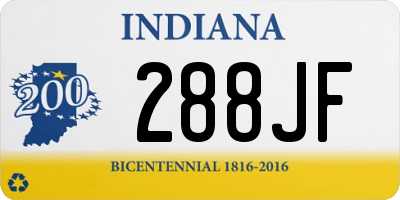 IN license plate 288JF