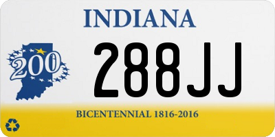 IN license plate 288JJ