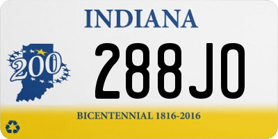 IN license plate 288JO