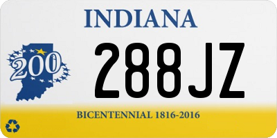 IN license plate 288JZ