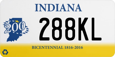 IN license plate 288KL