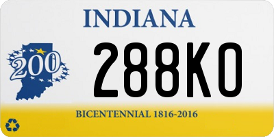 IN license plate 288KO