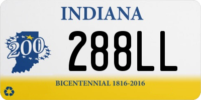 IN license plate 288LL