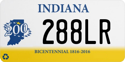 IN license plate 288LR