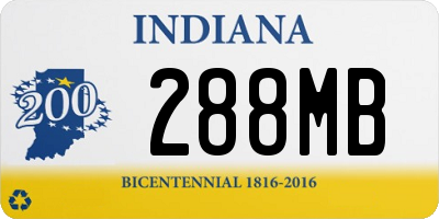 IN license plate 288MB