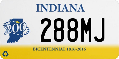 IN license plate 288MJ