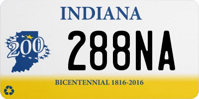 IN license plate 288NA