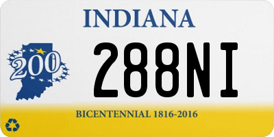 IN license plate 288NI