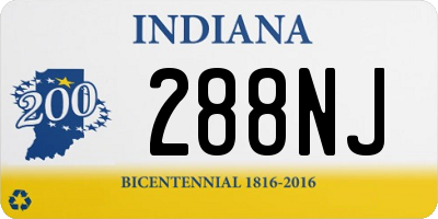 IN license plate 288NJ