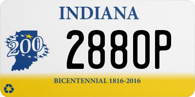 IN license plate 288OP