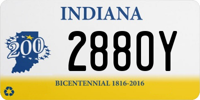 IN license plate 288OY