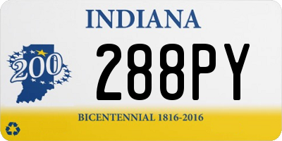 IN license plate 288PY